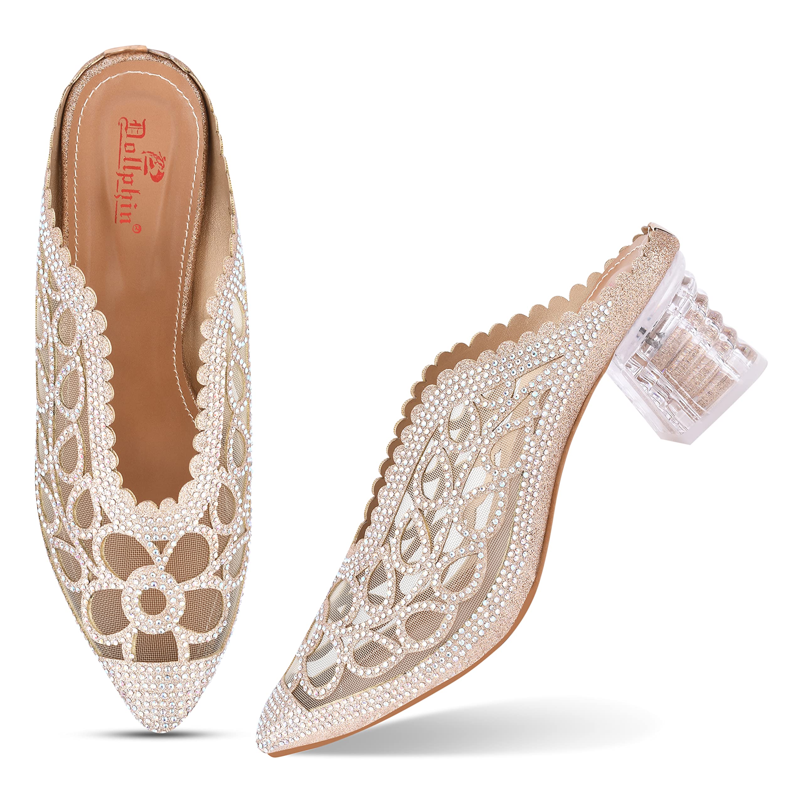DOLLPHIN Wedding Fashion Mules for Women I Casual Stylish Bellies I HN-900,Sultan,(Size-9) (B0B8HYDKF6) Amazon Price History, Amazon Price Tracker