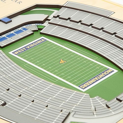 Miniatura 83 de YouTheFan NCAA Oklahoma Sooners - Arte de pared 3D de 5 capas con vista al estadio, Gaylord Family Oklahoma Memorial Stadium, 13.00 x 17.00 pulgadas