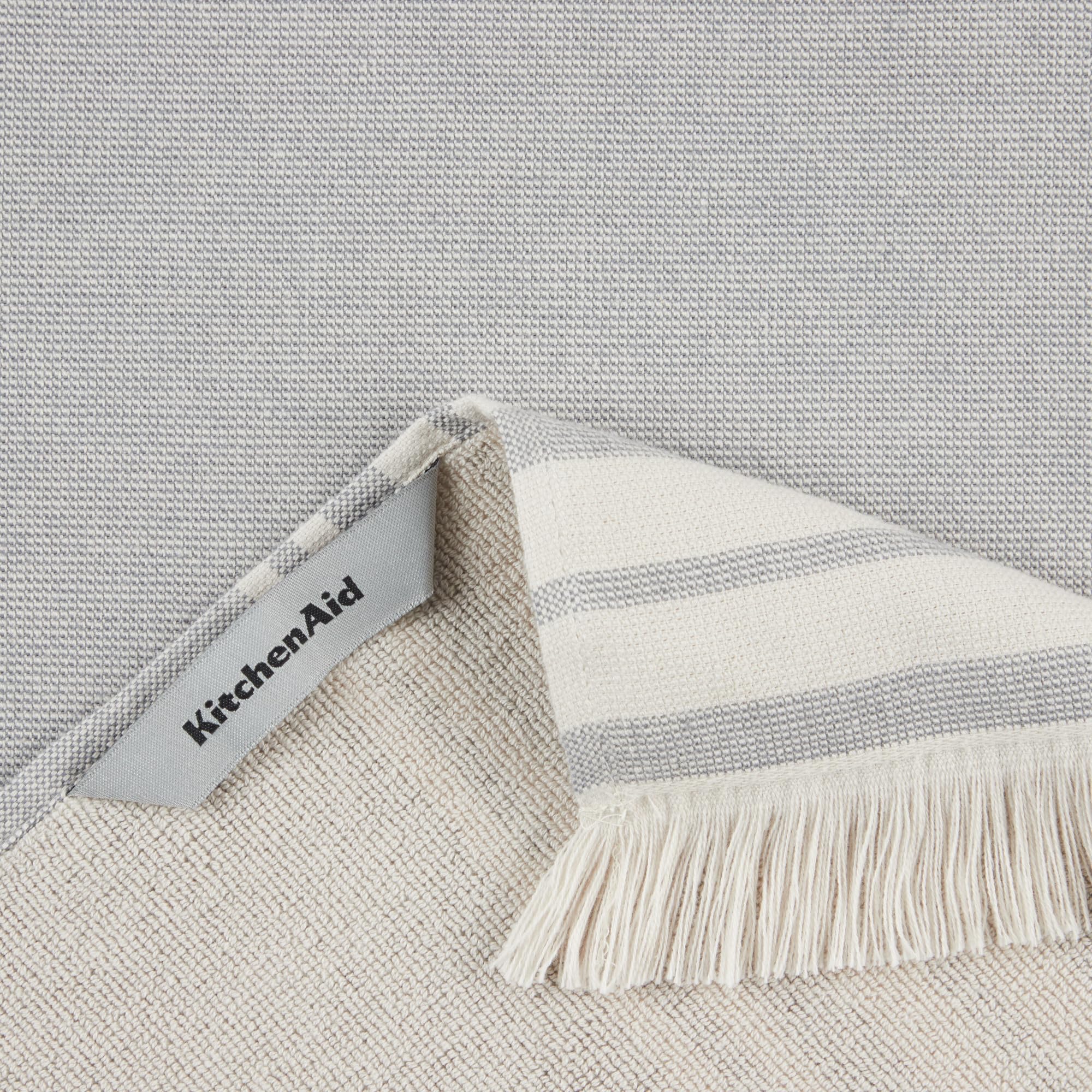 Strofinacci da cucina vintage in cotone intrecciato, confezione da 12, a quadri neri, strofinacci da cucina per la casa e la sala da pranzo | Leroy Merlin