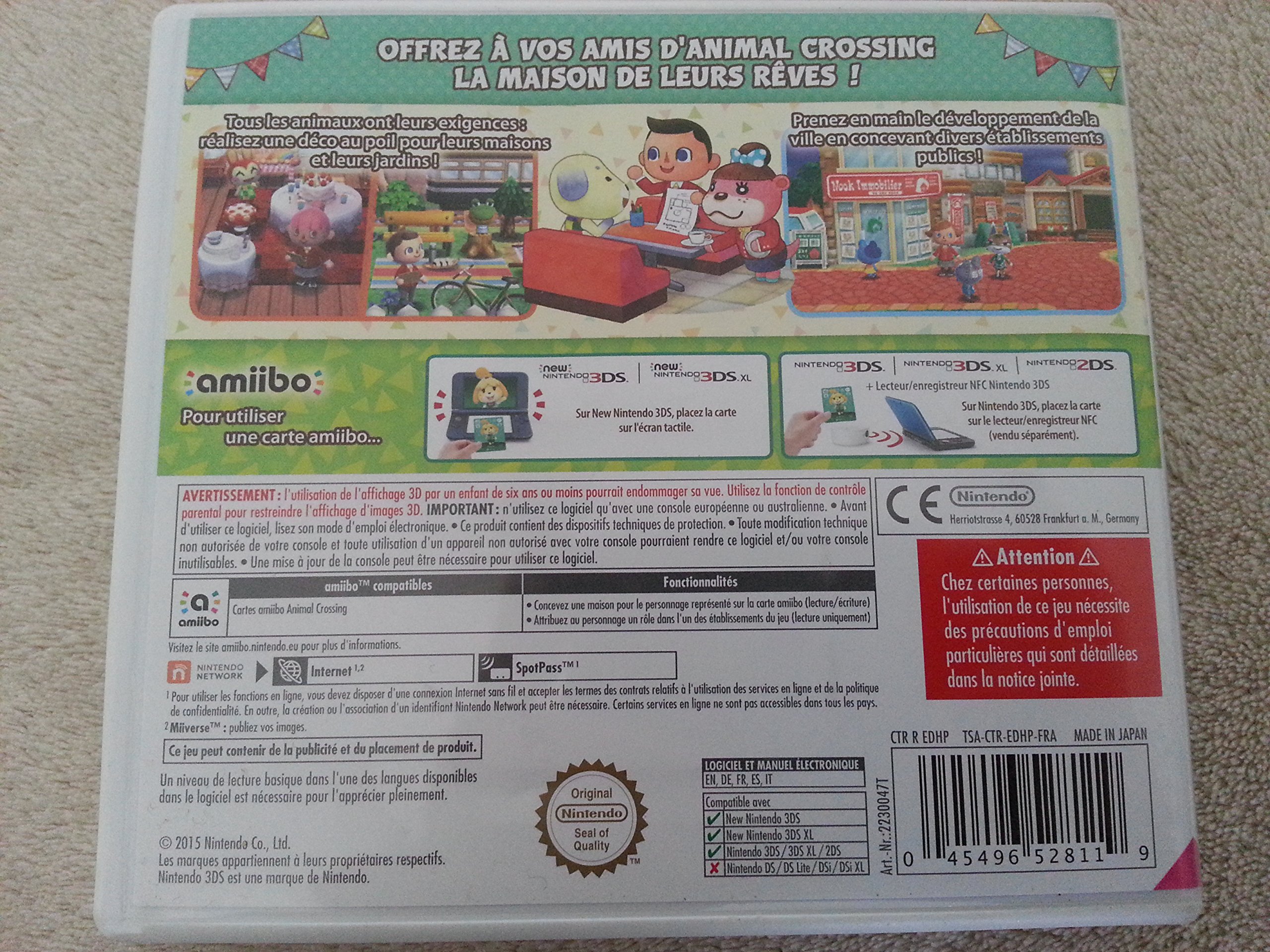 Animal Crossing : Happy Home Designer + 1 Carte Amiibo 'Animal Crossing'