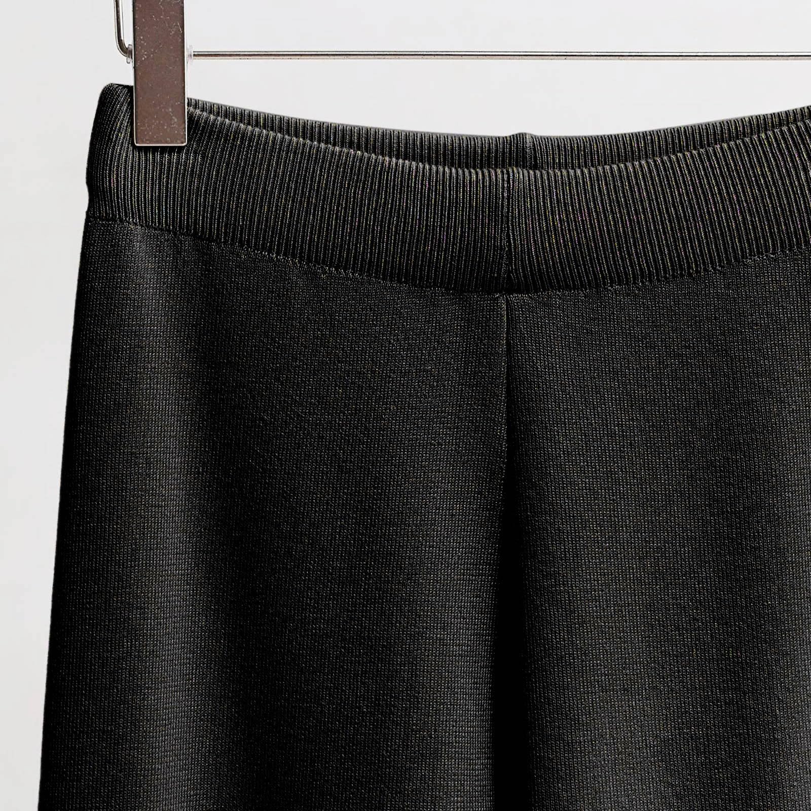 Generico Conjunto de 2 piezas para mujer de punto elegante y cómodo mono de punto de lana casual cuello redondo suéter y pantalones pierna ancha trabajados suave completo para el hogar elástico ligero
