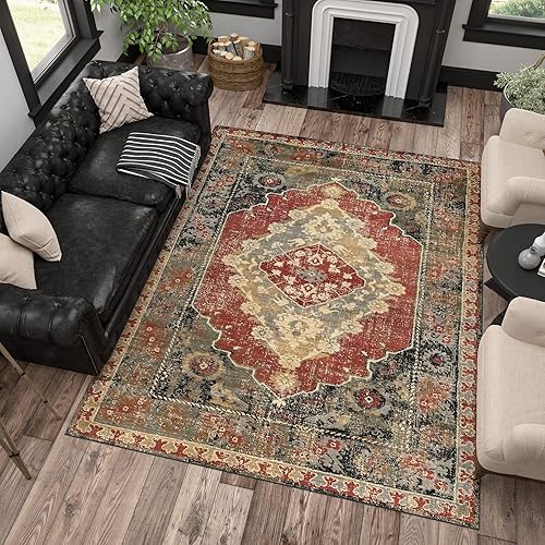 Miniatura 3 de Alfombra de área de 9 x 12 para sala de estar, comedor, dormitorio, entrada, alfombras grandes para sala de estar, comedor, dormitorio, entrada,