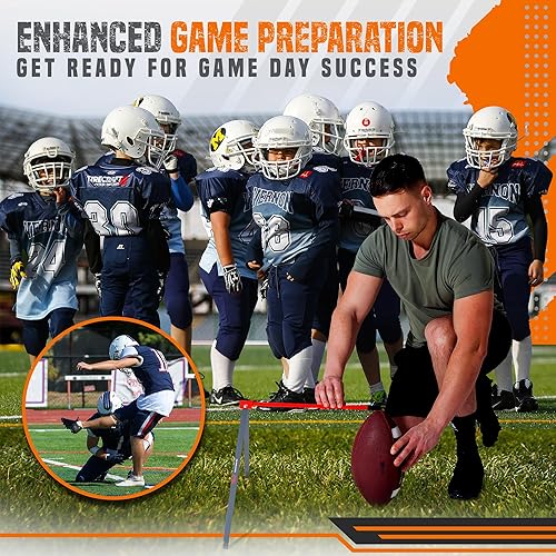 Miniatura 40 de True Strike Pro - Camiseta de fútbol compatible con todos los tamaños de pelota, rastreador de patadas de portería de bonificación, soporte