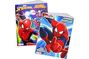 Spider-Man Coloring and Activity Book Set Includes Sticker & 2 Comic Books