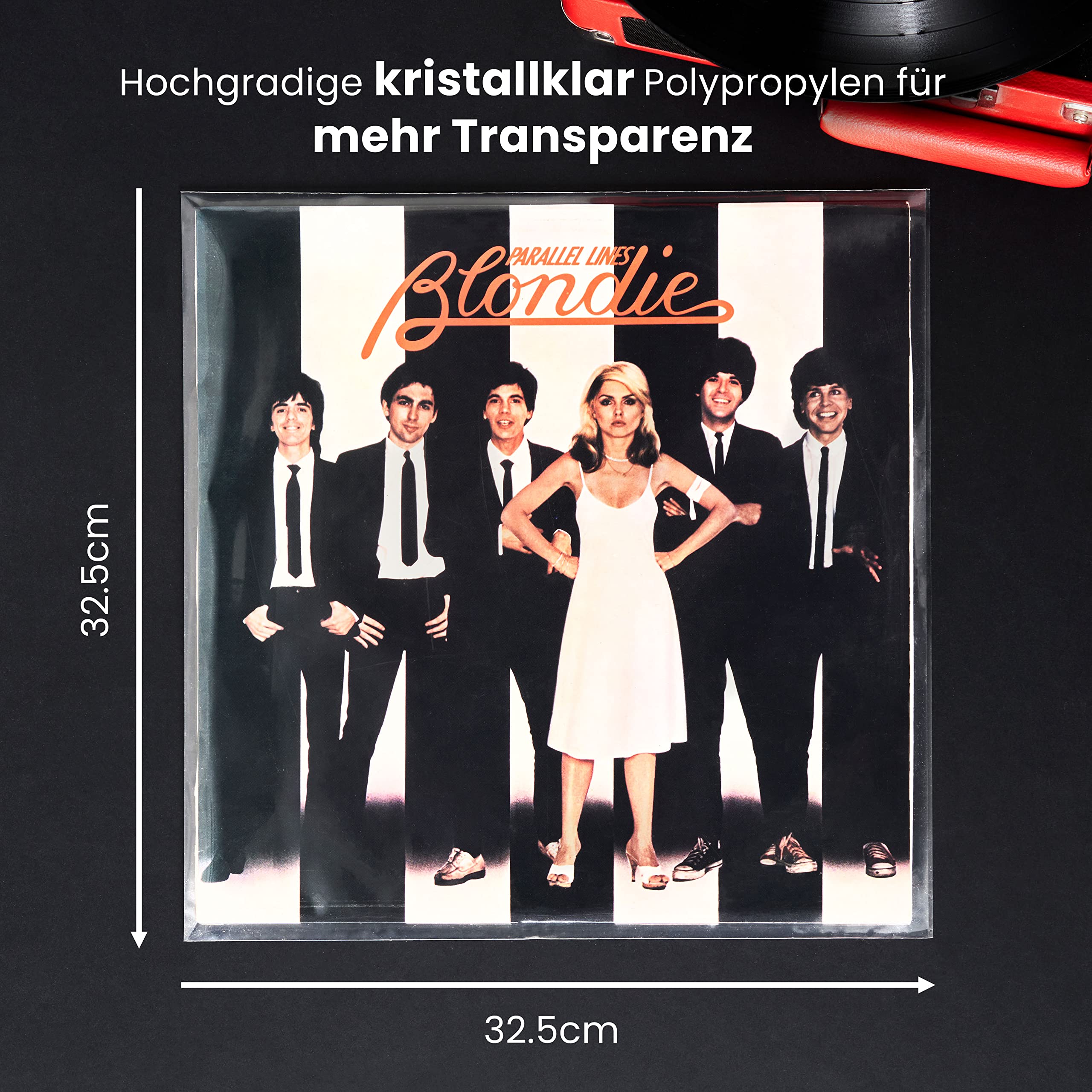 Packung mit 100x12" äußeren Vinylhüllen 33 U/min – kristallklare, faltenfreie und langlebige Schallplattenhüllen stoppt das Verblassen – passend für die meisten Gatefolds und Doppel-LPs