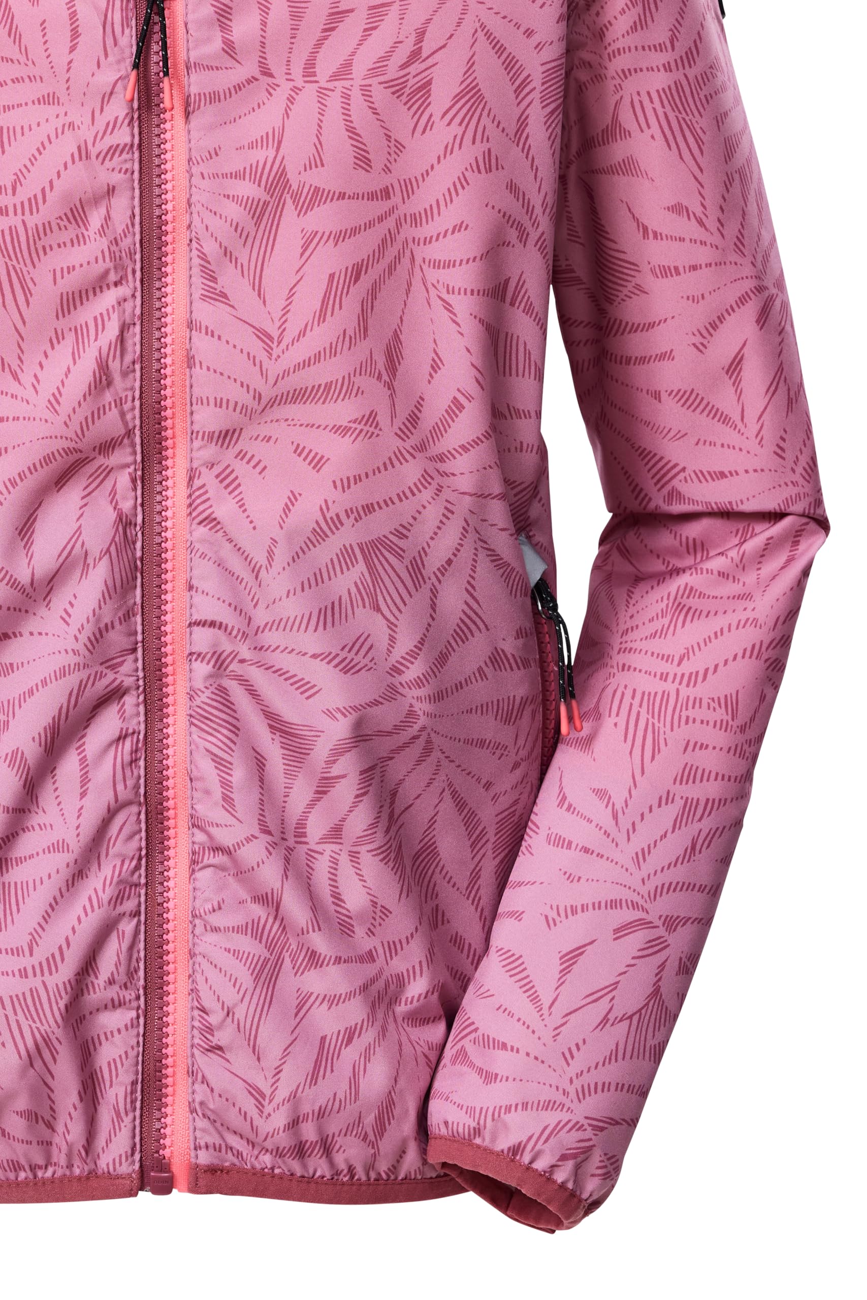 Killtec Mädchen Kos 163 Grls Jckt Funktionsjacke/Regenjacke wasserdicht mit Kapuze