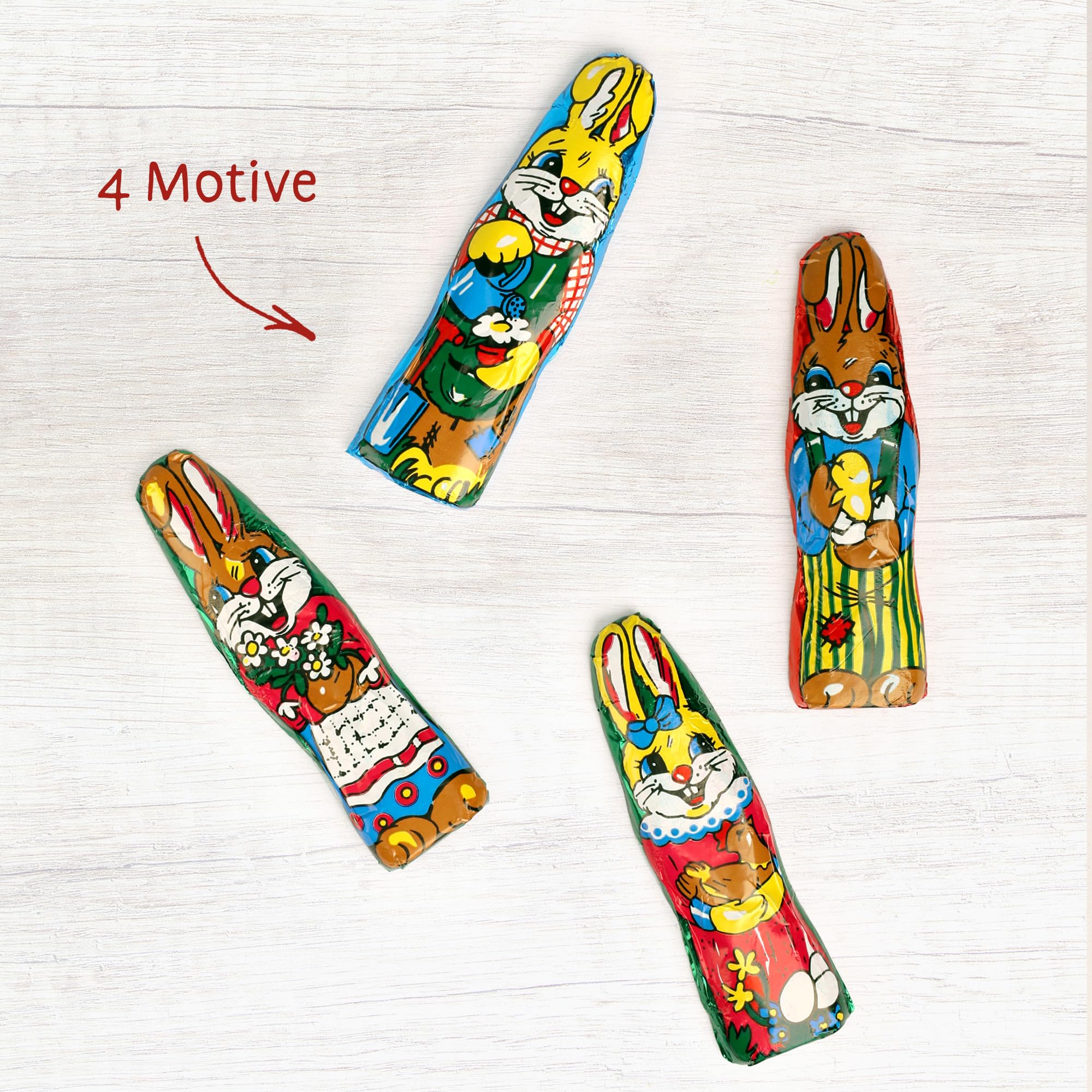 Storz Schoko Osterhasen Vorteilspack – 140 Stück à 5,5g – Schokolade einzeln verpackte Osterhase Schokolade – Ideal für Schulen, Kitas & Ostergeschenke