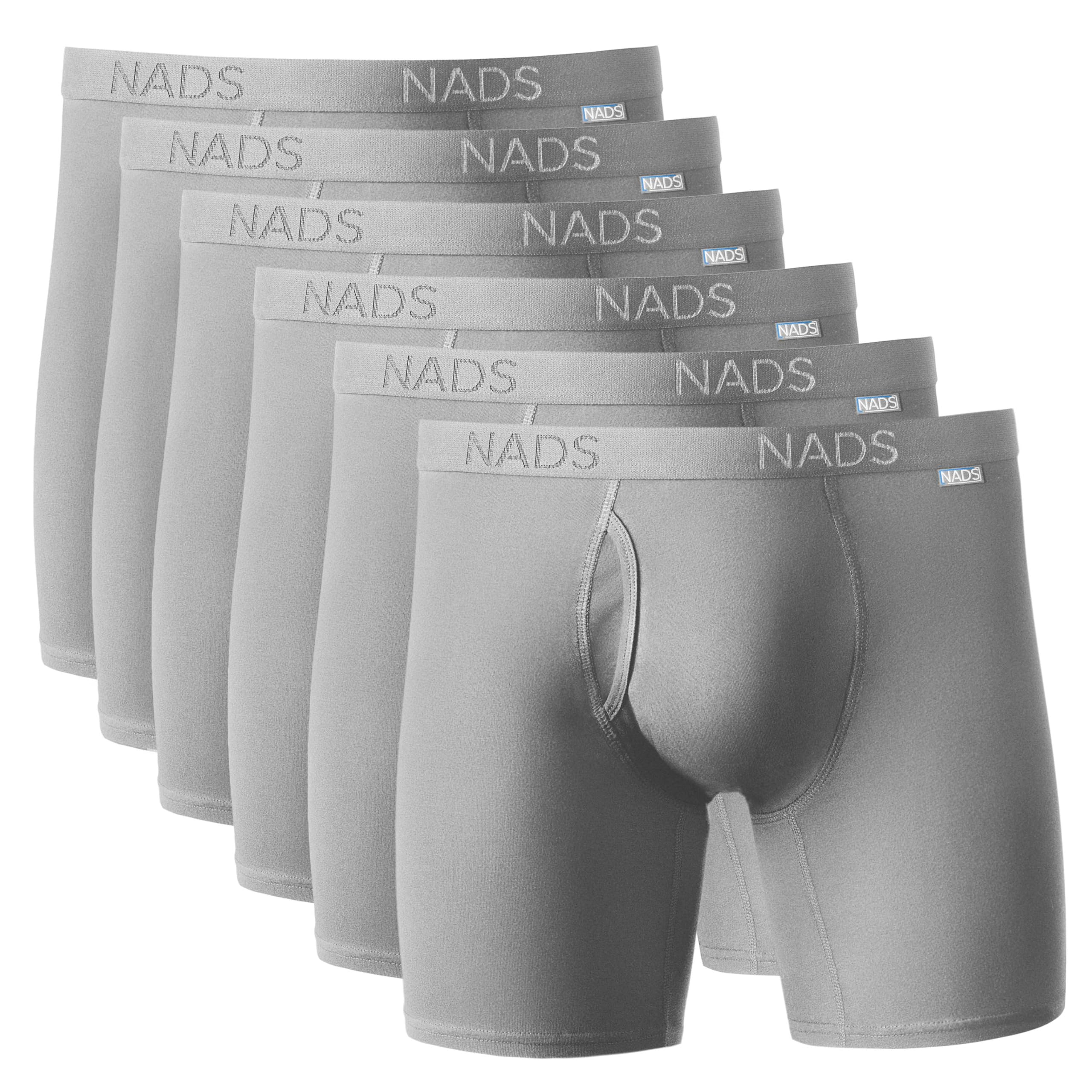 NADS Organic Cotton Boxer Briefs – Hormone-Friendly, Non-Toxic Men’s Underwear for Comfort, Support & Safer Nuts – Multi-Pack