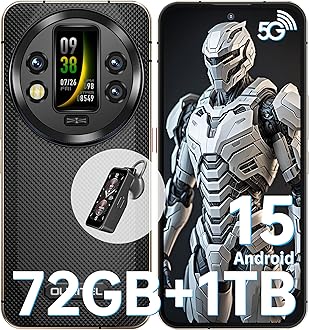 OUKITEL WP200 Pro Rugged Smartphone 5G - Android 15, 72GB（24+48） RAM+1TB ROM, 6.7" Rugged Phone, 8800mAh Android Phones, 108MP Camera, IP68/69K Waterproof Phone, 4G Dual SIM/NFC/OTG/GPS, 2025 (Black)