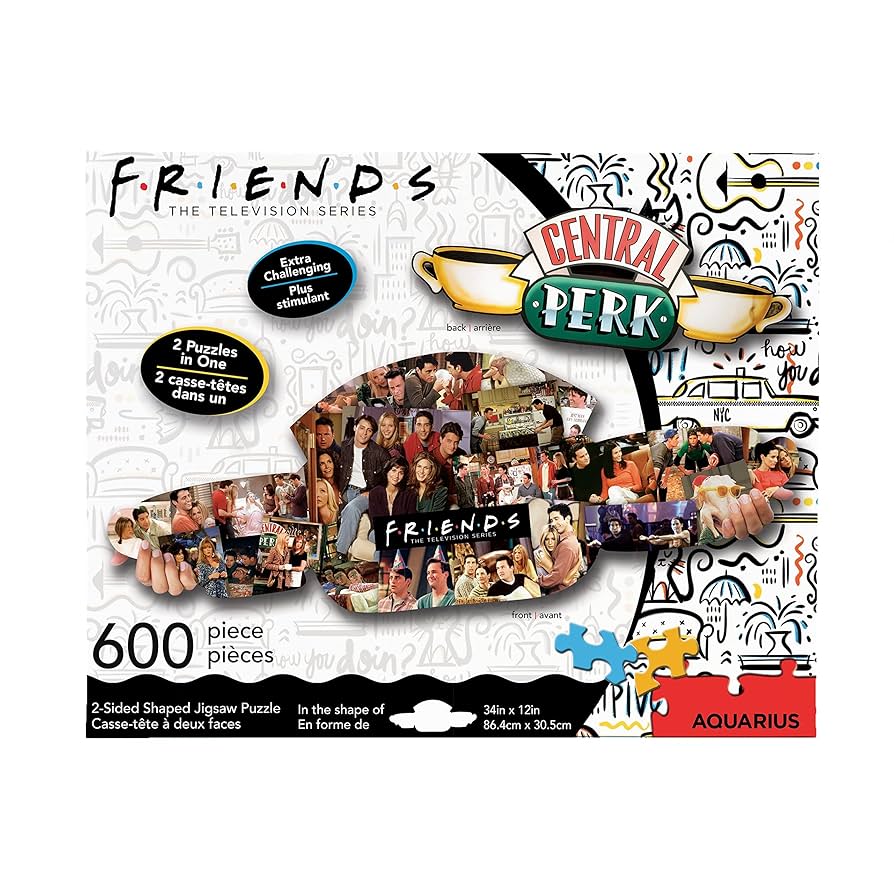 Amazon.com: AQUARIUS Friends Central Perk Puzzle (2-Sided
