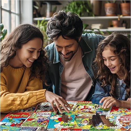 Miniatura 4 de White Mountain Rompecabezas vintage de cuentos de hadas para adultos, rompecabezas de 1000 piezas para niños