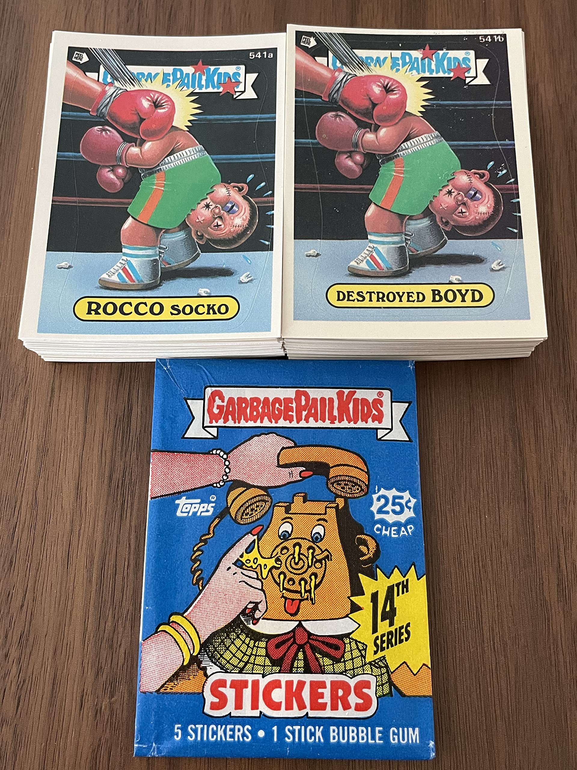 1987 Garbage Pail Kids cards series 14 complete set 88 cards