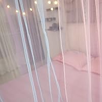 Vista 5 de dosel de 4 postes para esquinas de cama de princesa, dosel de tul.