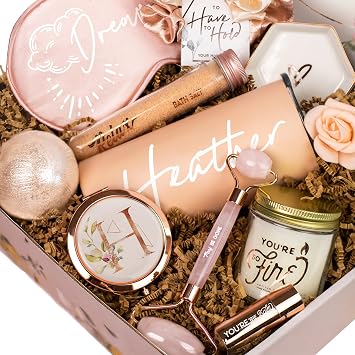 Sincerely, Me Personalized Bridesmaid Proposal Gift with Blush Luxe Bath Spa Set for Pink Bridesmaid Gifts PB1