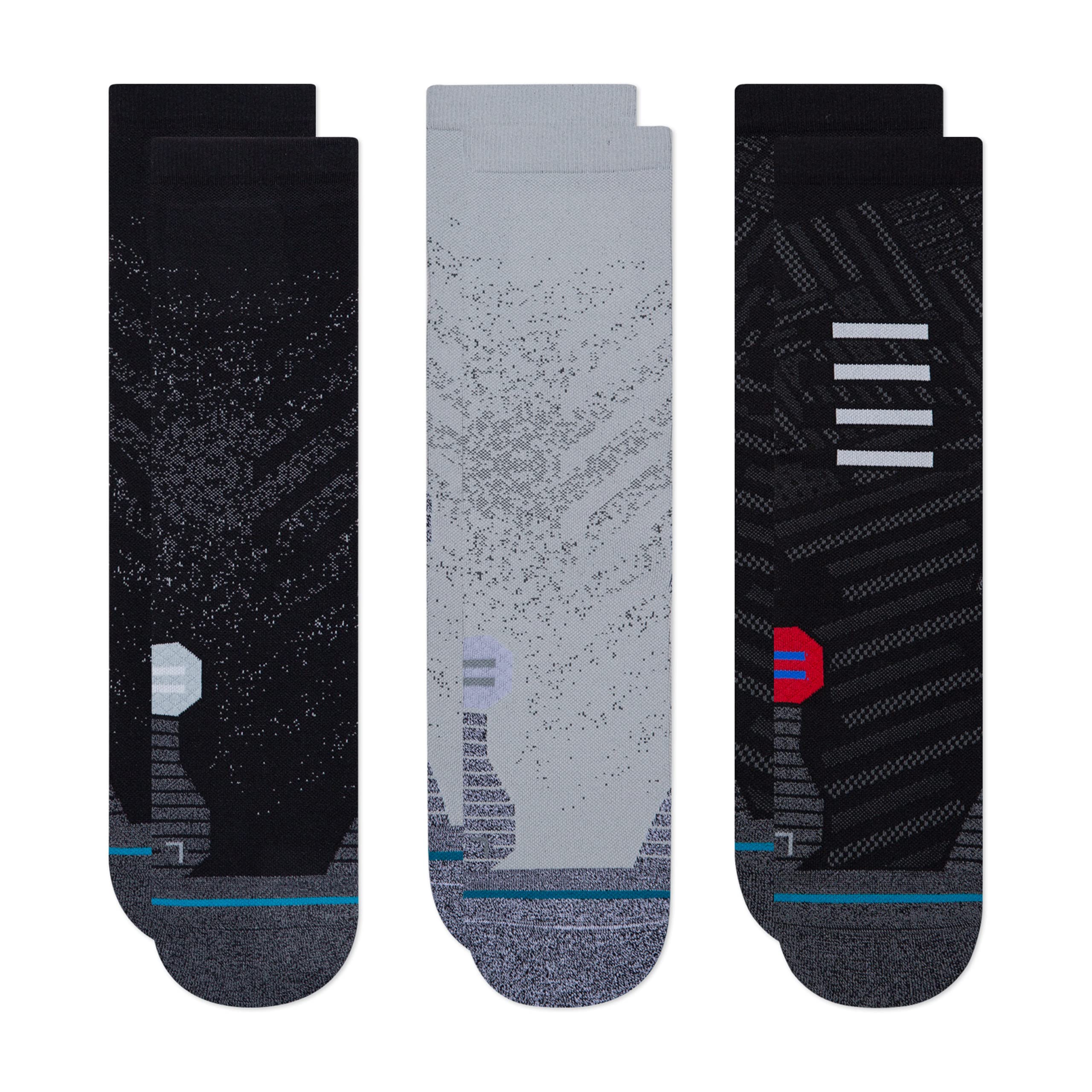 Stance Run Crew St Socks [3 Pack] (Large, Multi)