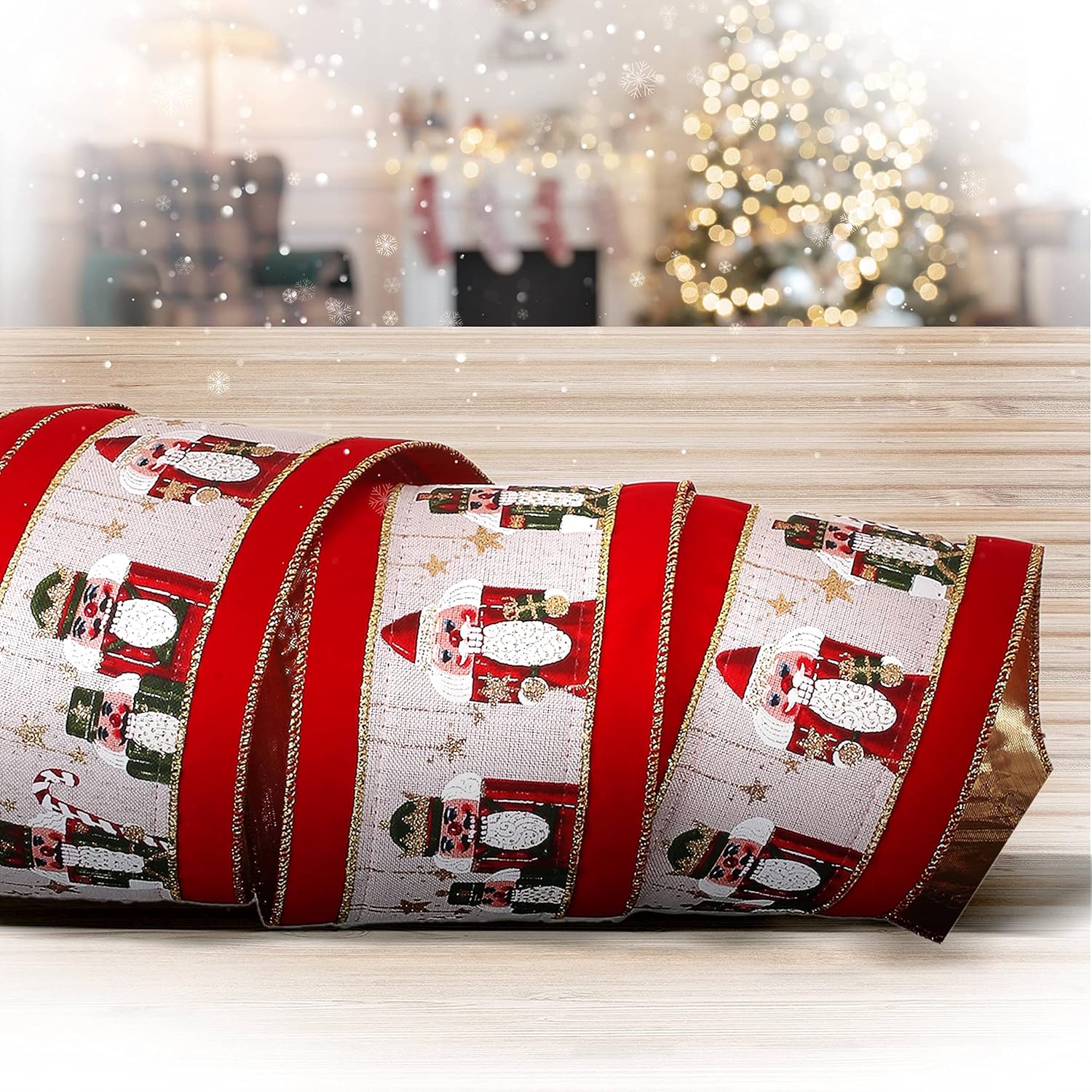 Regency International 4" Nutcrackers Velvet Ribbon Red (10