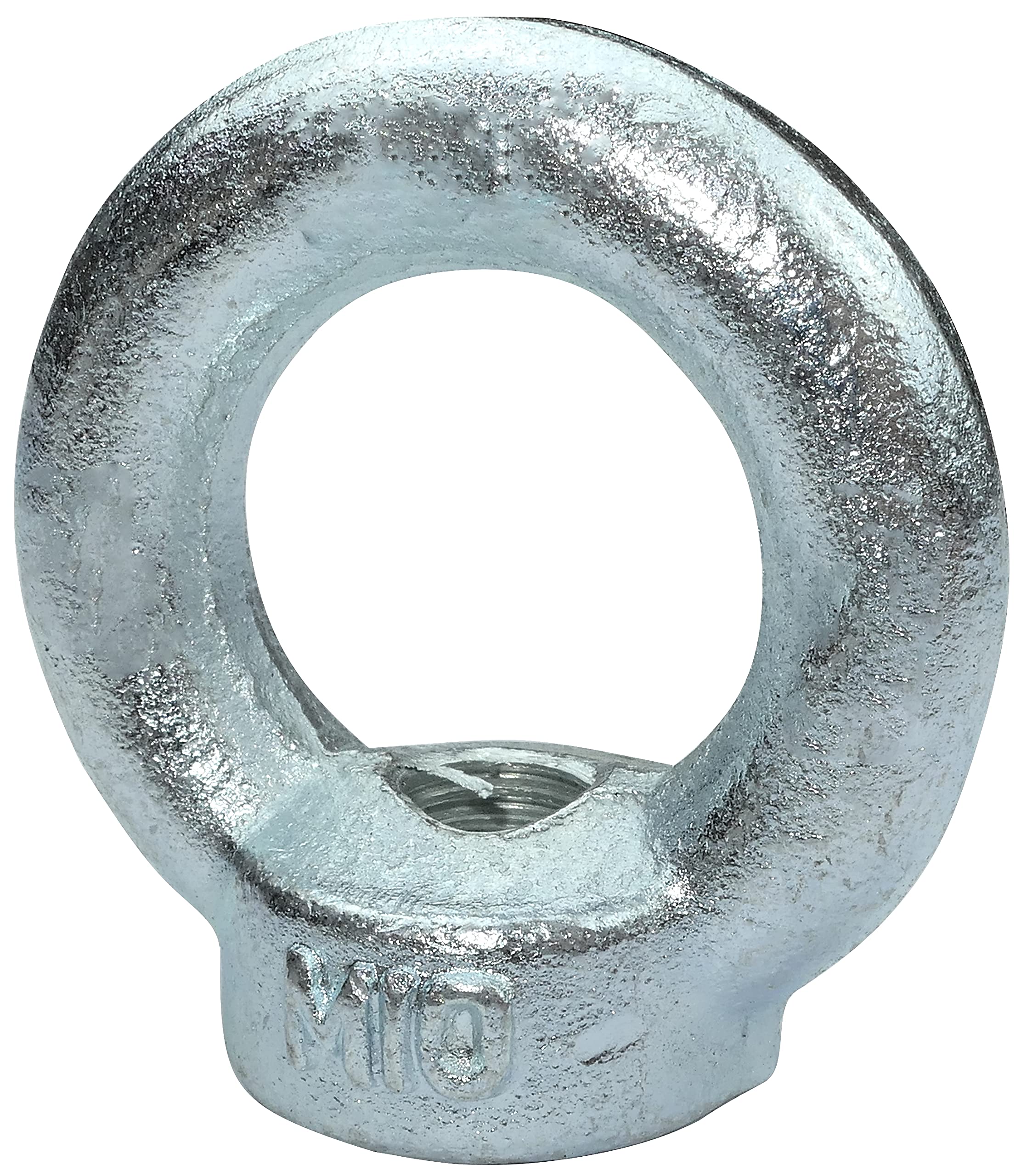 AERZETIX - C49728 - Satz von 5 - Ringmutter - M10 - Ring Kranösen - verzinkter Stahl - Metrisches Gewinde - 230kg - Farbe Silber