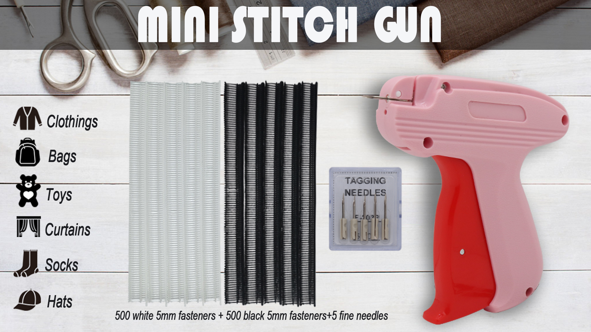 Hand Sewing Machine For Clothes, Quick Stitch Sewing Gun Fixer ...