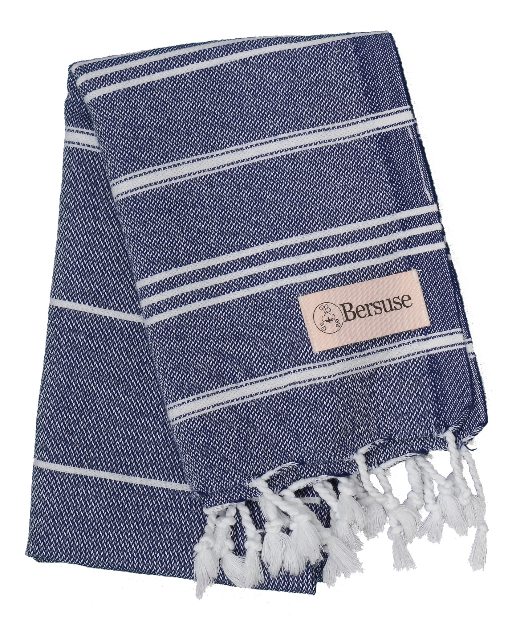 Bersuse 100% Cotton - Anatolia Turkish Hand Towel - Dark Blue