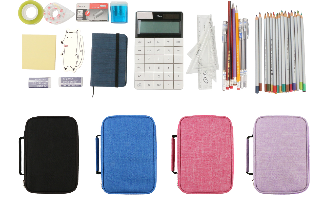 SJOAOAA Astuccio in pelle con bandiera del Brasile verde borsa ad alta capacità con cerniera organizer da scrivania grande capacità per Coll, Come mostrato, Taglia unica, Organizer per borse