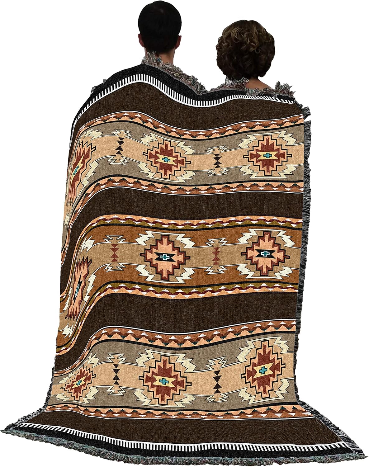 Tесh Dеаlѕ 🔥 Rimrock - Sandstone - Southwest Native American Inspired Tribal Camp - Cotton Woven Blanket Throw - Made in The USA (72x54) Bіg Sаlе Rimrock - Sandstone - Southwest Native American Inspired Tribal Camp - Cotton Woven Blanket Throw - Made in The USA (72x54)