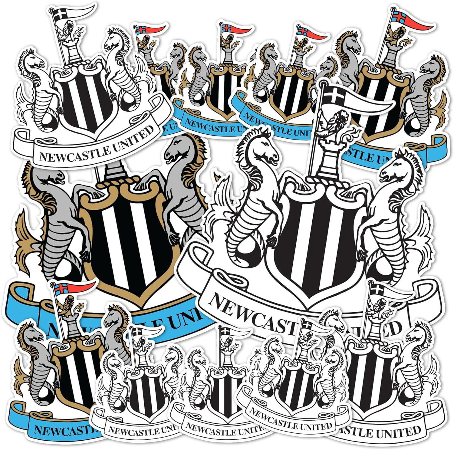 Desert Cactus Newcastle United FC Sticker Decal Vinyl NUFC Magpies English Football Soccer Laptop Water Bottle Car Scrapbook (Type 1-1)