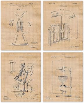 STARS BY NATURE Classic Science Chemistry Lab Patent Prints