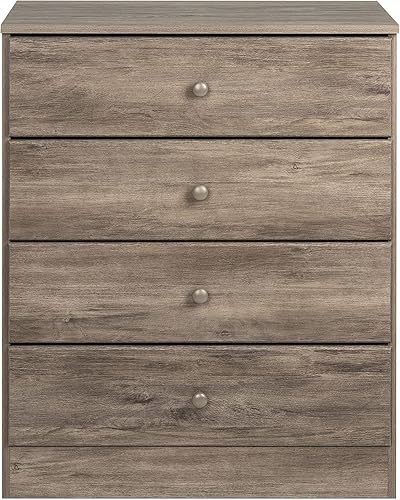 Miniatura 4 de Prepac Astrid - Cómoda de 4 cajones, color gris a la deriva