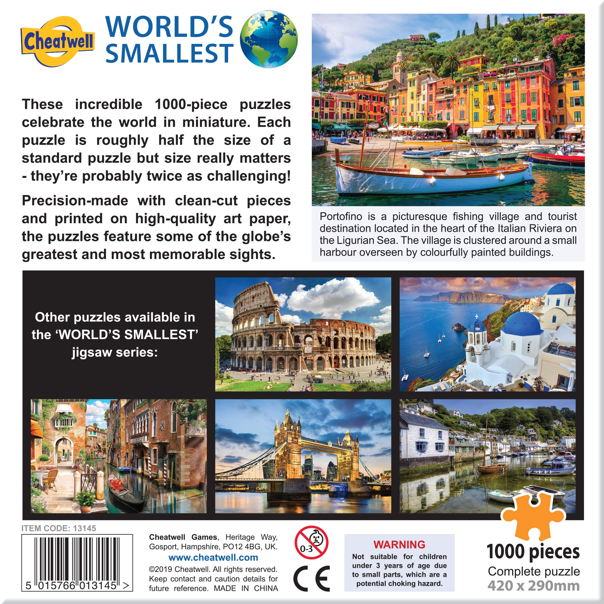 ジグソーパズル 1000ピース PORTOFINO EUROGRAPHICS Portofino Italy - 1000 Piece Jigsaw Puzzle by Eurographics