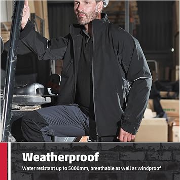 TuffStuff Mens 252 Stanton Softshell Jacket, Black, XL UK