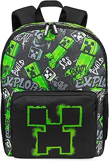 Backpacks for Kids Creeper Boy Bag with Zipped Pockets Ad...