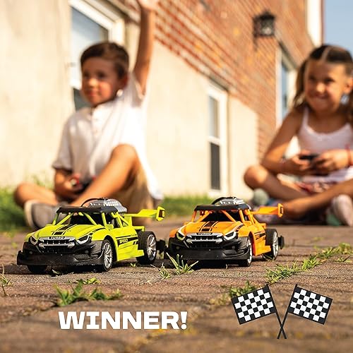 Miniatura 2 de Paquete de 2 autos de carreras con control remoto para niños, auto de acrobacias a la deriva, regalos para todas las edades, escala 120 de 2.4 GHZ,
