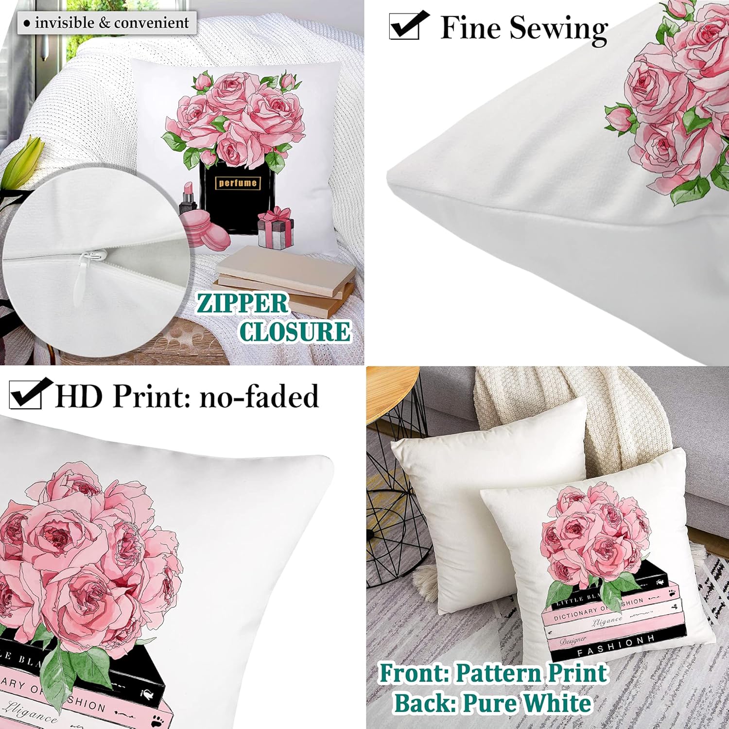 light peach throw pillows