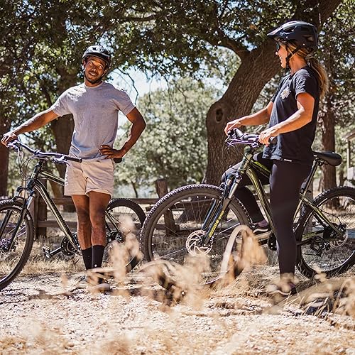 Miniatura 10 de Mongoose Montana Sport and Comp - Bicicleta de montaña para hombre y mujer, transmisión de 18 o 21 velocidades con palanca de cambios de gatillo,
