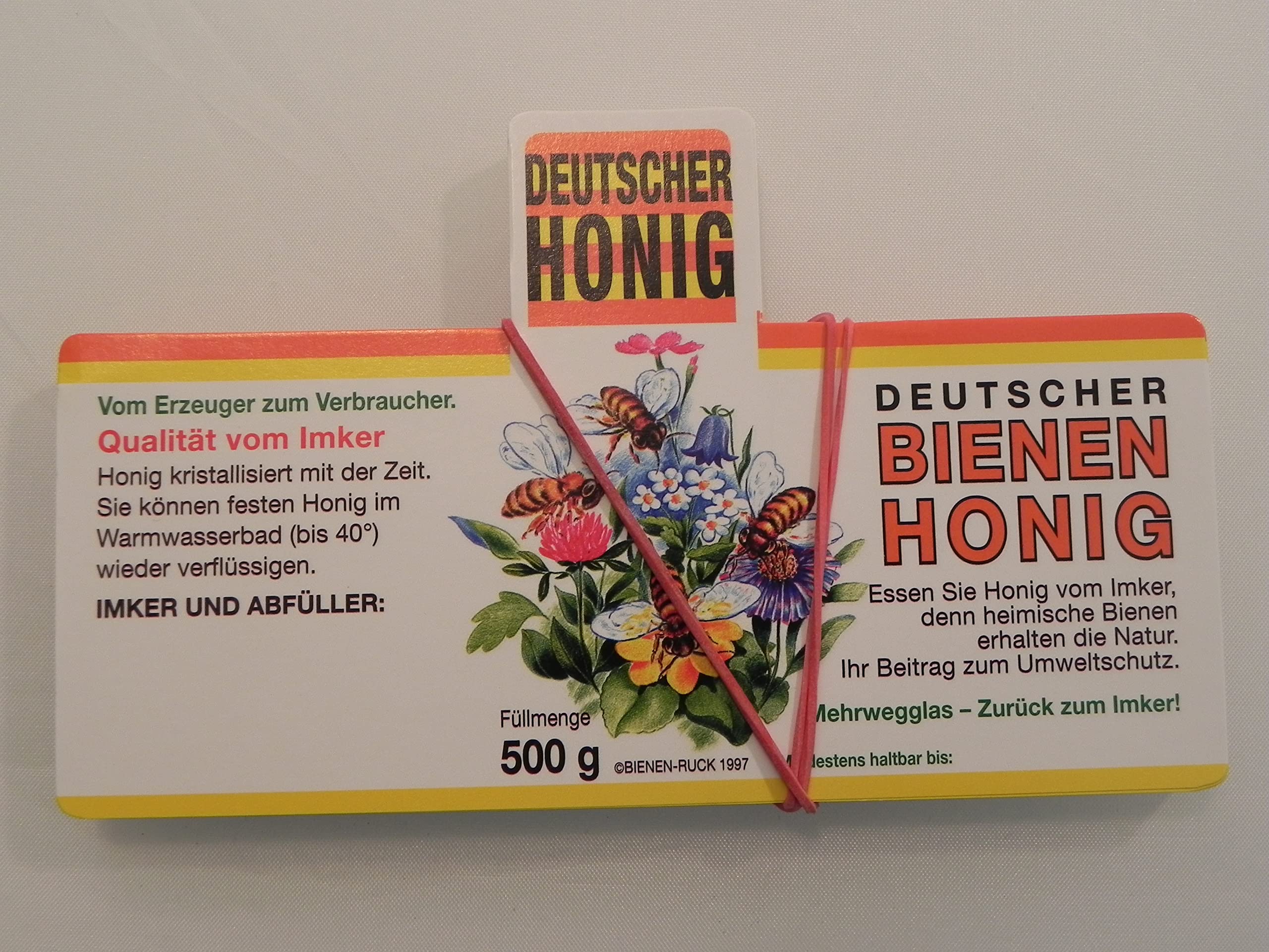 200 Bunte Honigetiketten Für 250g Gläser - Nassklebend, Perfekt Für Imker & Honigliebhaber
