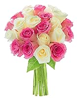 Vista 54 de KaBloom - Rosas arcoíris (media docena)- Flores frescas para cumpleaños, San Valentín y Día de la Madre