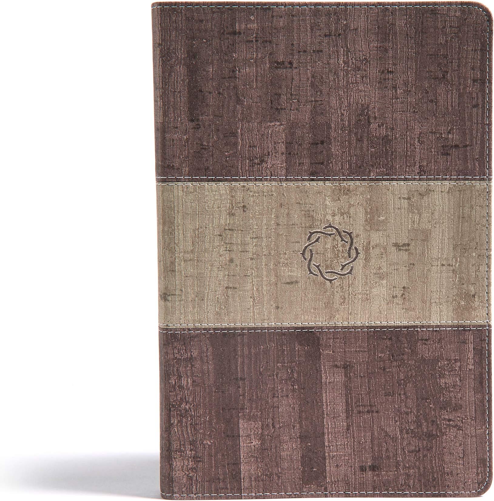 CSB Essential Teen Study Bible, Weathered Gray Cork LeatherTouch, Devotionals, Study Tools, Red Letter, Presentation Page, Full-Color Maps, Easy-to-Read Bible Serif Type