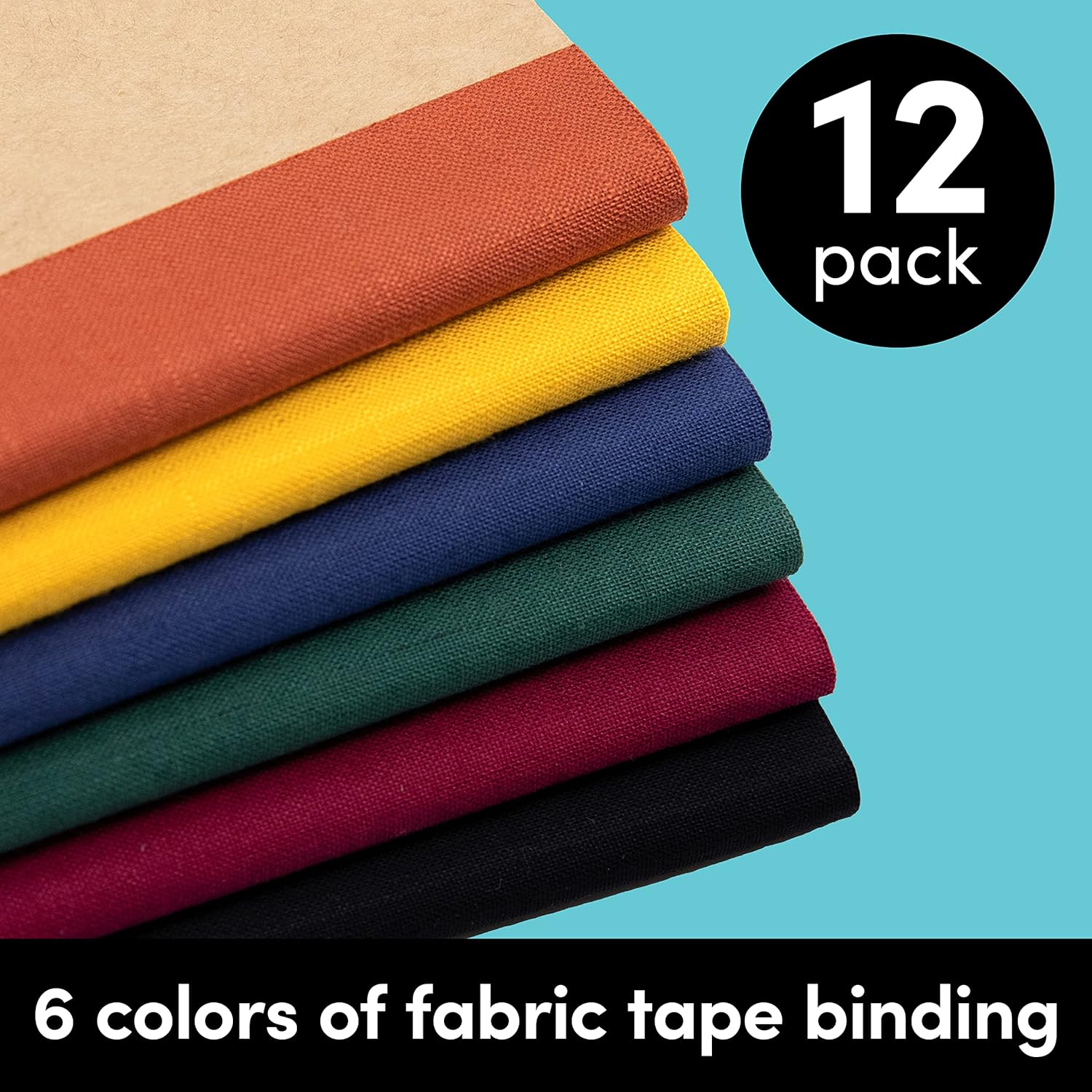 PAPERAGE 12-Pack Composition Notebook Journals, 120 Pages, Kraft Cover with Jewel Tone Spines, College Ruled Lined Paper, Small Size (8 in x 5.75 in) – For Home, Office or School Supplies Jewel Tone (120pgs) 12-Pack image 2 of 8 B09BBV8S57