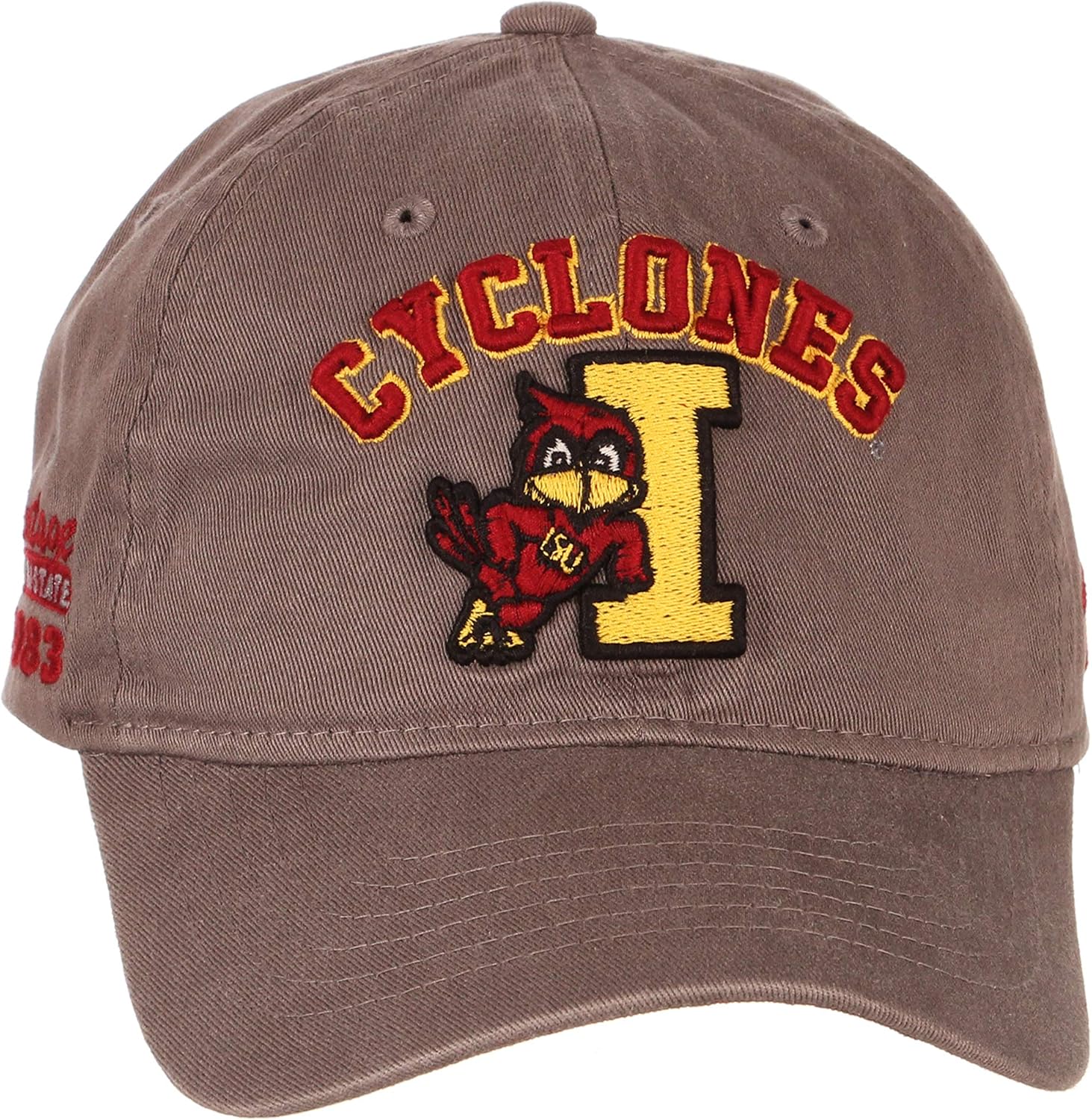 NCAA Iowa State Cyclones Mens Adjustable Scholarship Hat Charcoal, Iowa State Cyclones Charcoal, Adjustable, One size - Image 3