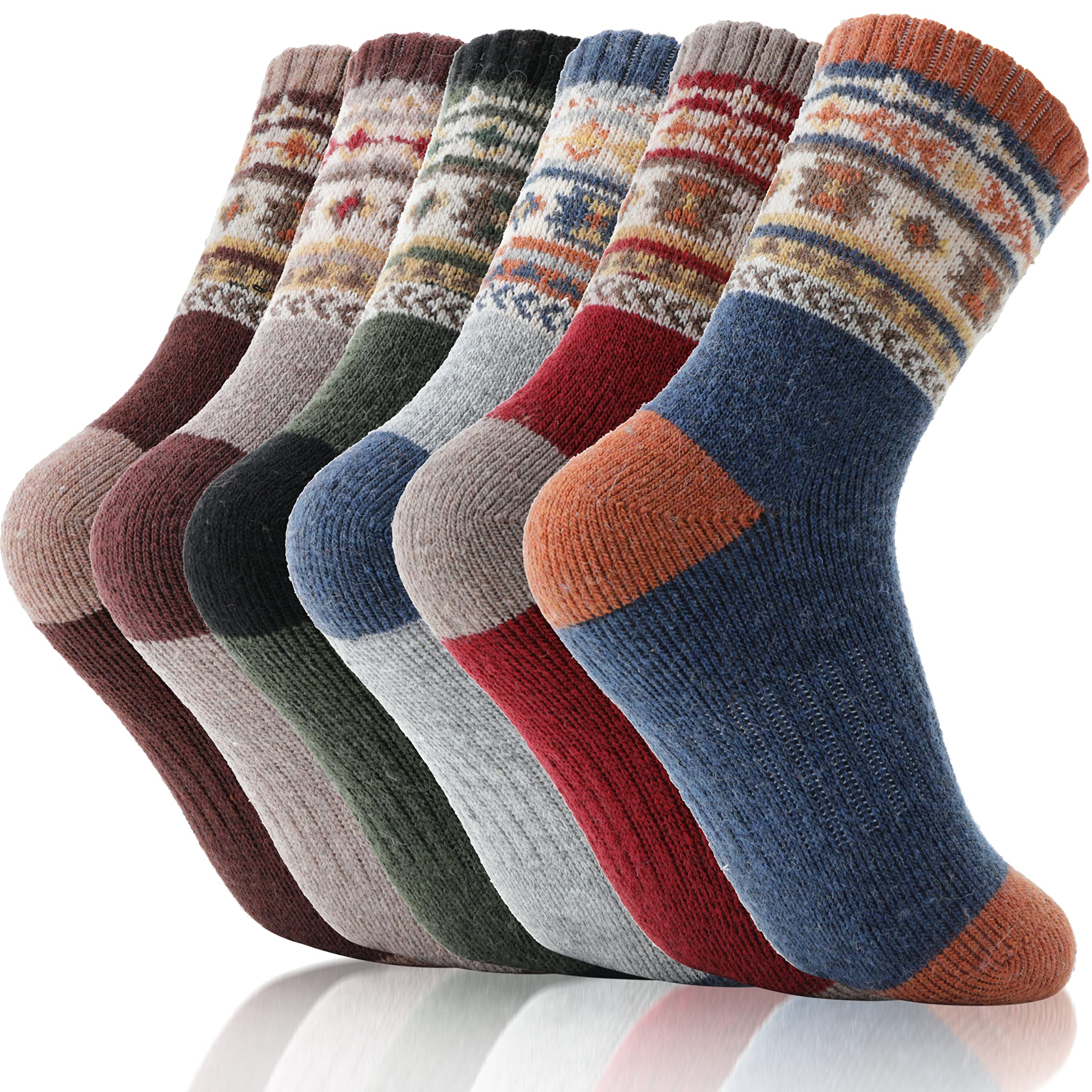 EBMORE Calcetines para Niños, Niñas, Calcetines de Merino, Calcetines de Senderismo, Calcetines Deportivos, Calcetines de Lana