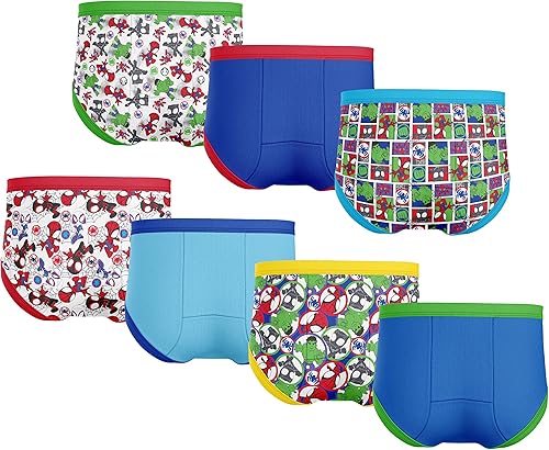 Miniatura 2 de Marvel 7PK-10PK - Pantalones de entrenamiento unisex para bebé con tabla de éxito y calcomanías con Spiderman, Hulk y más