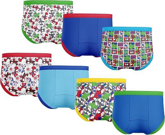 Superhero 7PK-10PK Potty Training Pants with Success Chart & Stickers with Spiderman, Hulk & more sizes 18M, 2T, 3T, 4T