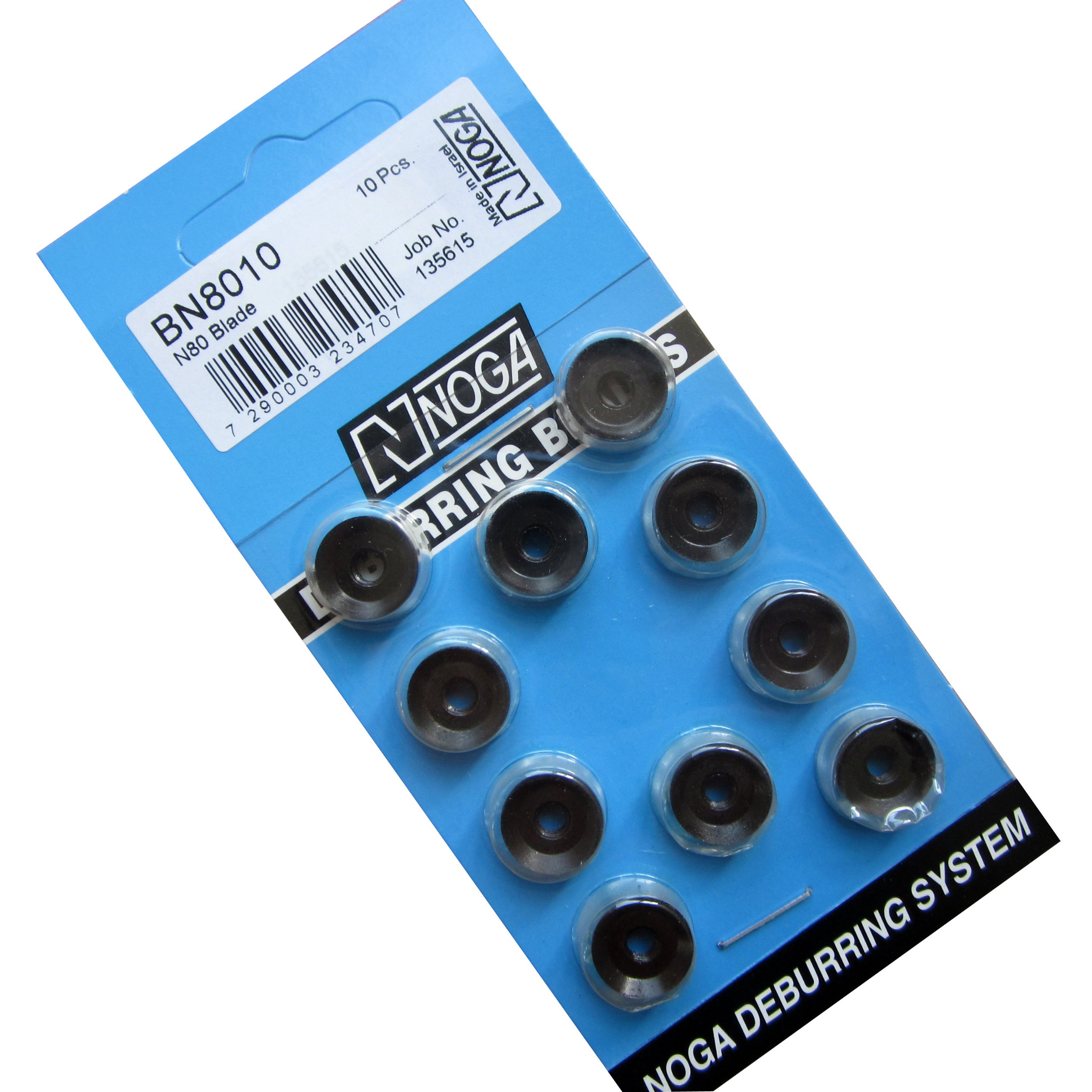 NOGA 10Pcs N80 Blades for DB1000 Sheet Metal Deburring Tool