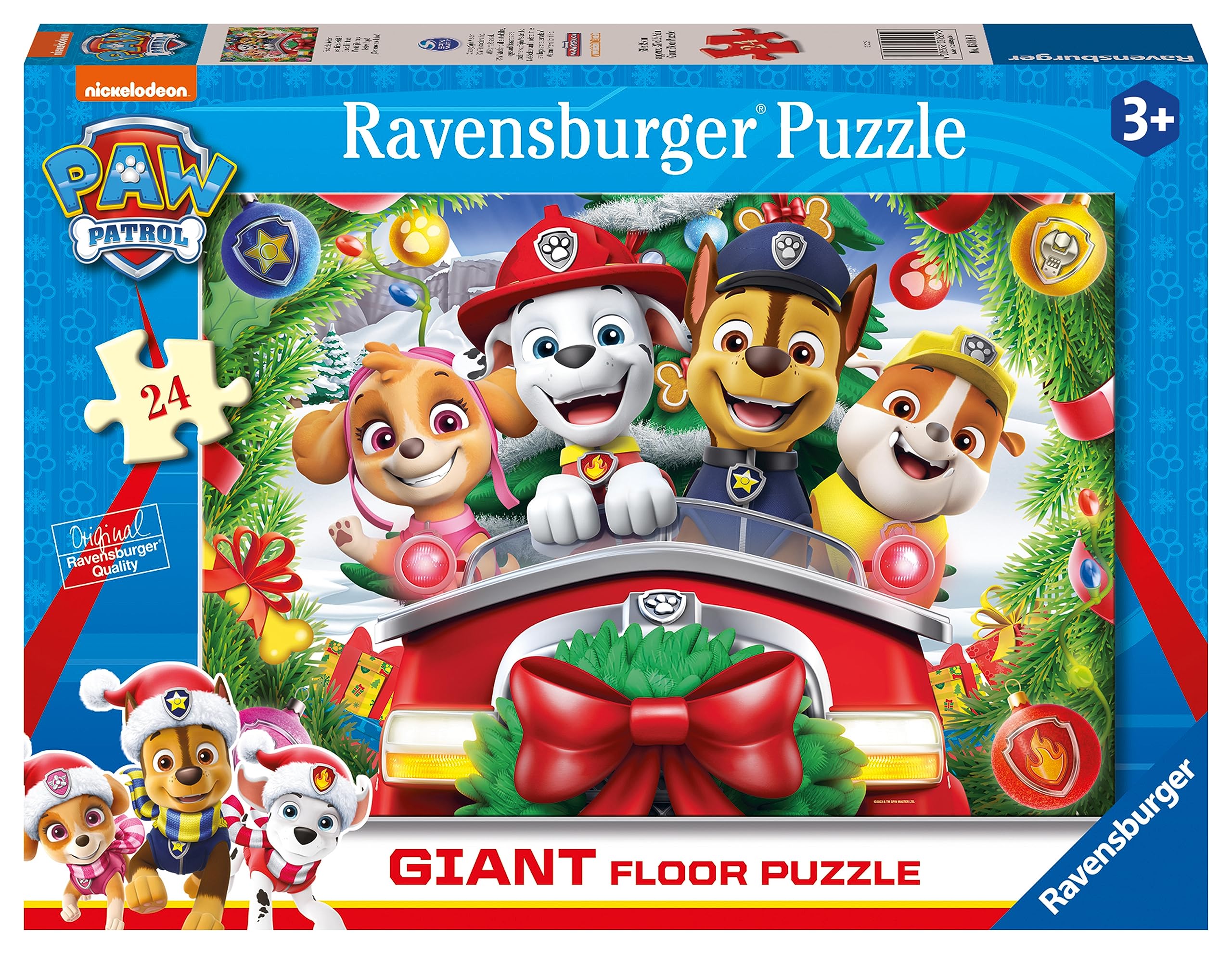 Paw Patrol Christmas Giant Floor Puzzle 24pc