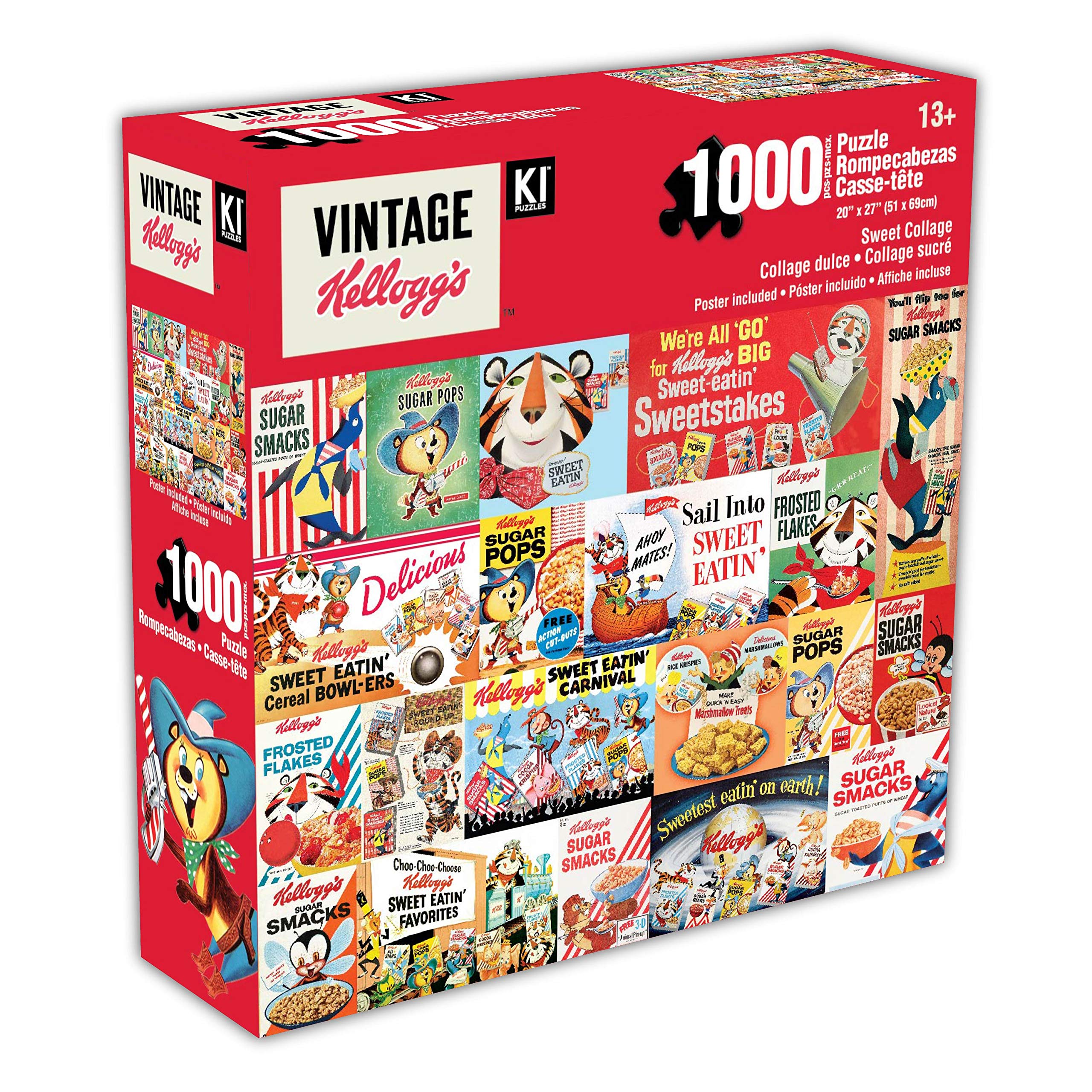 ビンテージ　ケロッグ　パズル　フルセット　トニー　コーネリアス　アメトイ Amazon.com: Kellogg's 1000 Piece Puzzle for Adults Retro