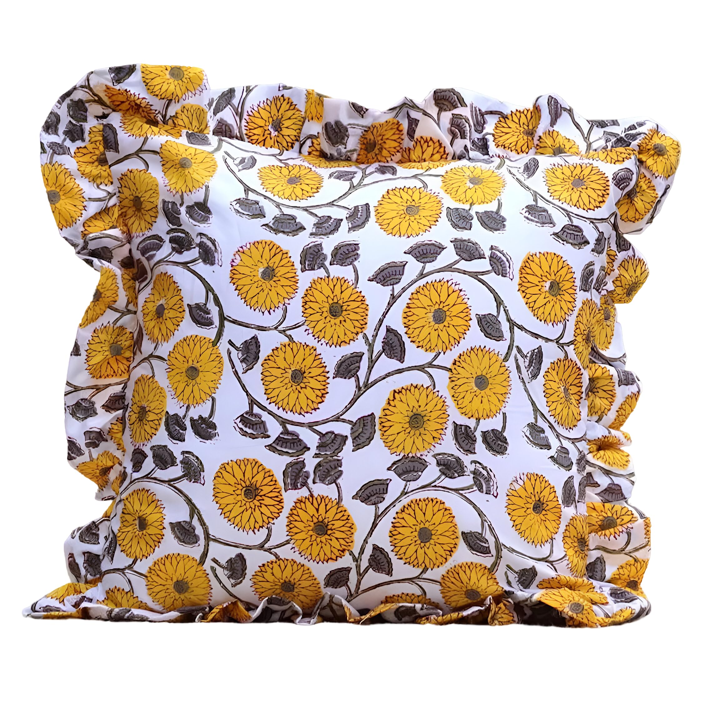 Housse de coussin à imprimé floral indien pour raviver un canapé terne avec style bohème