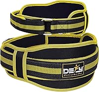 Vista 9 de DEFY - Cinturón de levantamiento de pesas con cinturón lumbar de neopreno doble cinturón de espalda de 5 pulgadas de ancho, entrenamiento