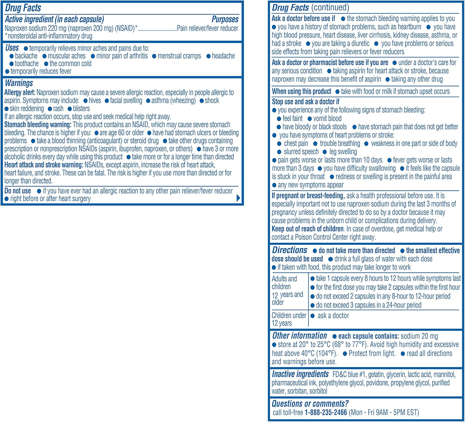 Buy A+ Health Naproxen Sodium 220 Mg Liquid Gels Back and Muscle Pain
