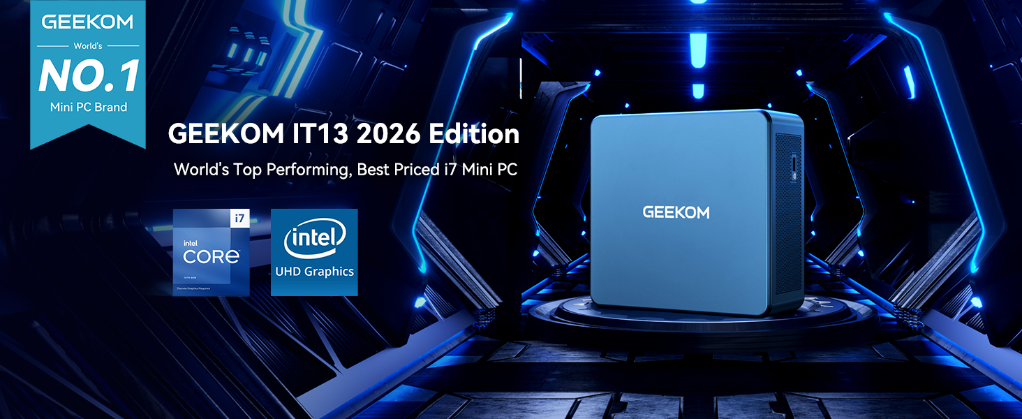 Amazon.com: GEEKOM IT13 Mini PC 2026 Edition with Intel 13th Gen