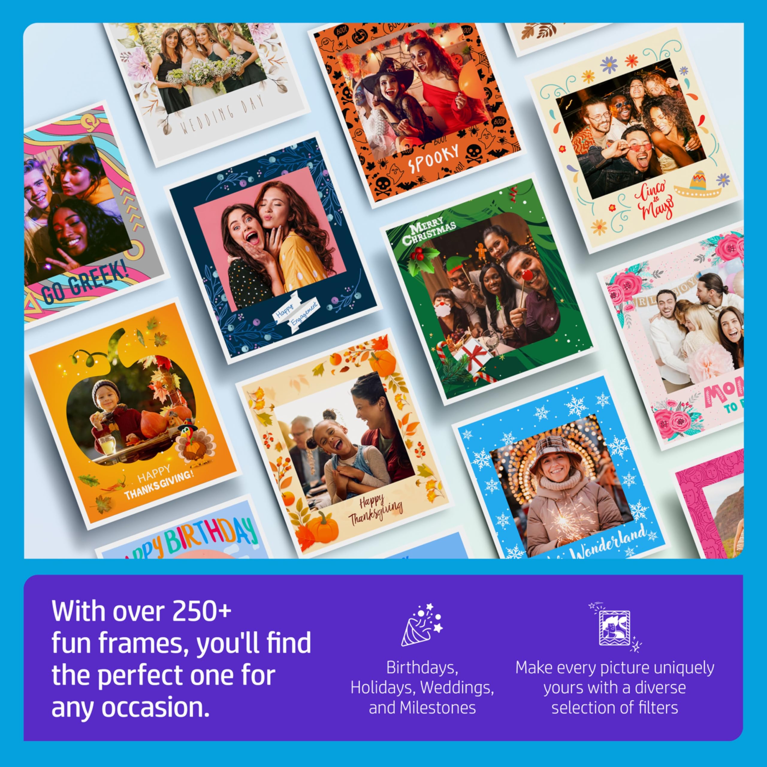 HP Sprocket Photomaton Machine Imprimante Photo Instantanée Couleur (Blanc) Starter Bundle + Papier Zink (100 Feuilles) + Étui de Transport Rembourré